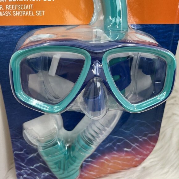 NEW Speedo Junior Comfortable Exploration Reefscout Mask Snorkel Set Age… - Picture 6 of 12